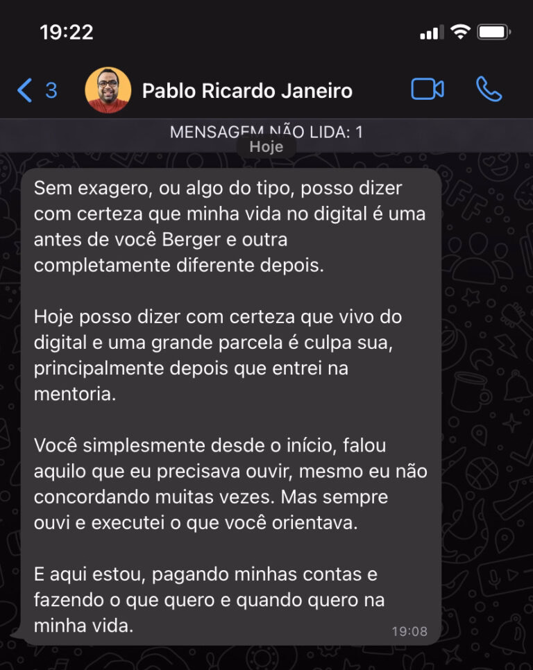 Depoimento real de aluno